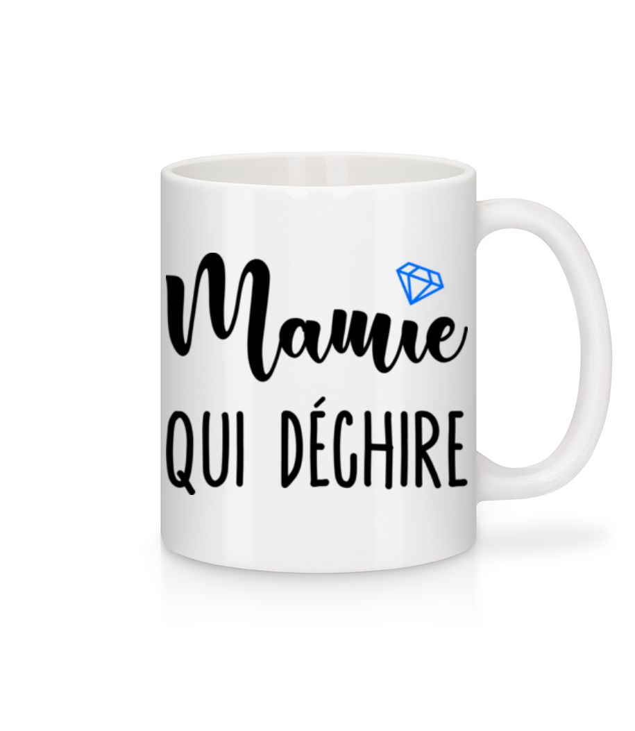 Mamie Qui Déchire · Mug en céramique blanc
