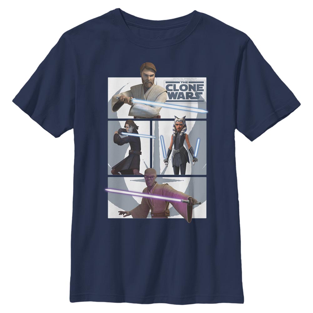 Star Wars - The Clone Wars - Gruppe Clone Wars Jedi - Kinder T-Shirt