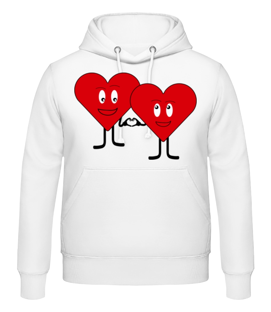Deux Ceurs S'Aiment · Sweat à capuche Homme