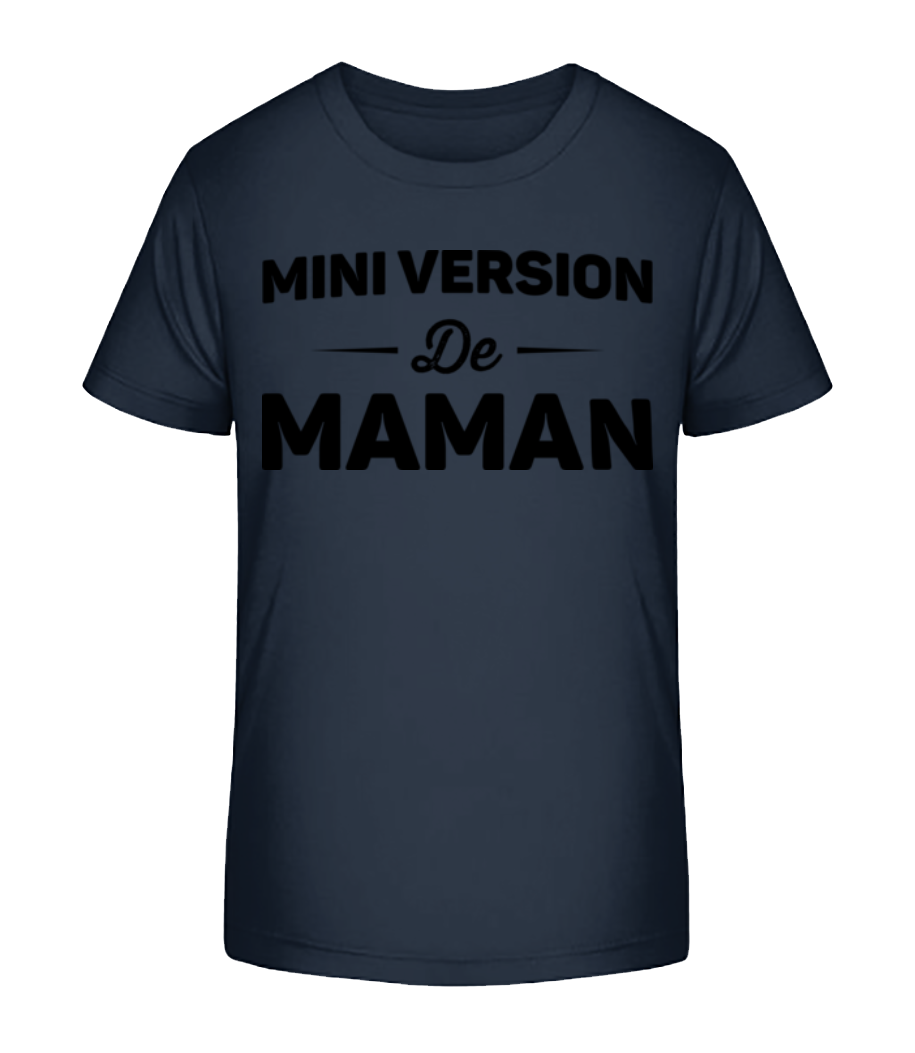 Aperçu: Mini Version De Maman - T-shirt bio Enfant Stanley Stella 2.0 - Bleu marine - Devant
