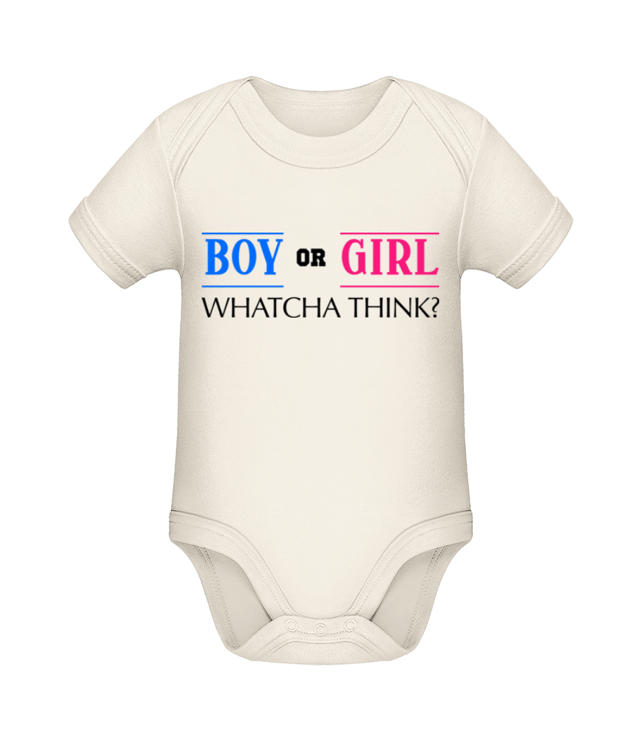 Boy Or Girl - Whatcha Think? · Body manches courtes bio