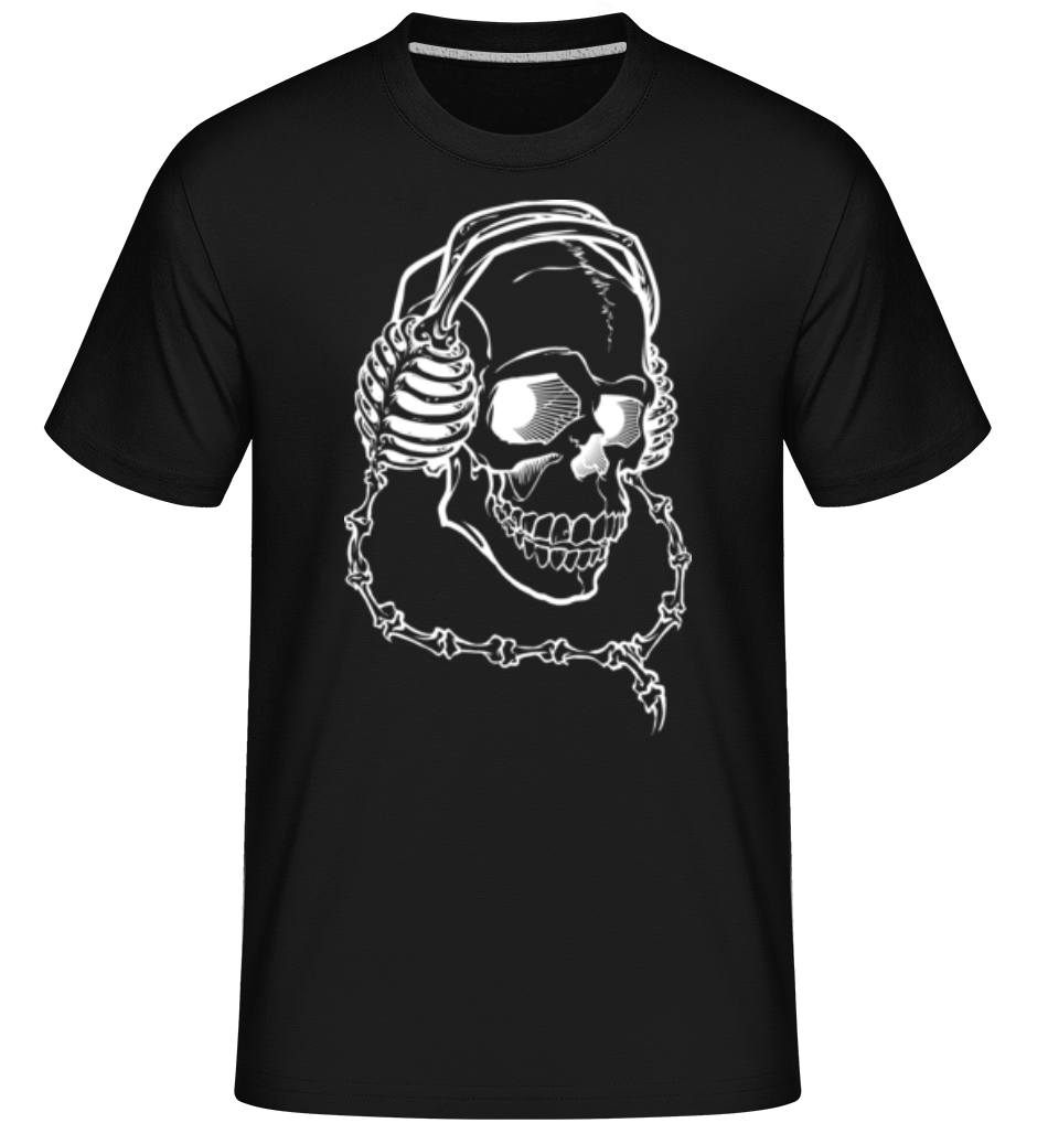 Crâne Avec Des Écouteurs ·  T-Shirt Shirtinator homme