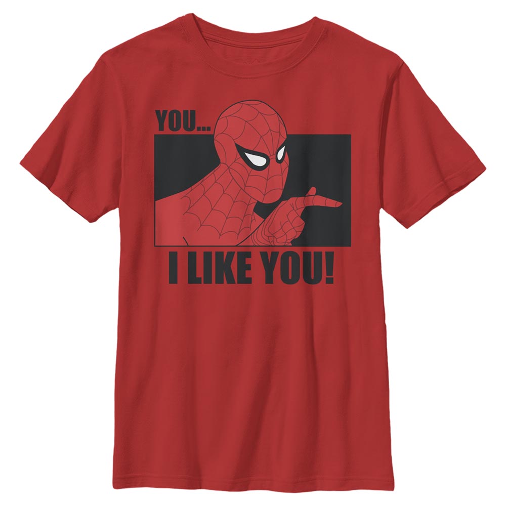 Aperçu: Marvel - Spider-Man - Spider-Man I Like You - Enfant T-shirt - Rouge - Devant