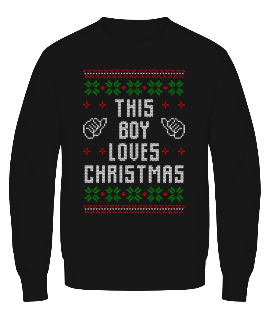 This Boy Loves Christmas · Sweatshirt Homme