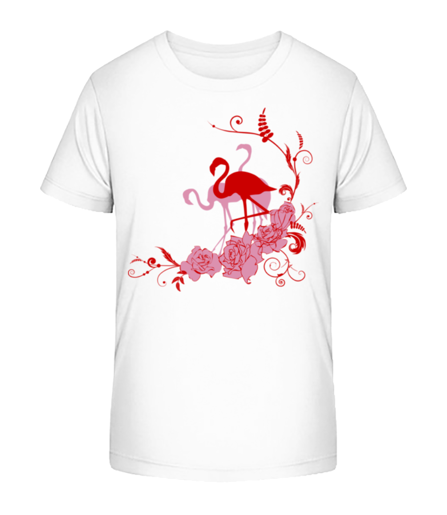 Flamingos Flowers · T-shirt bio Enfant Stanley Stella 2.0