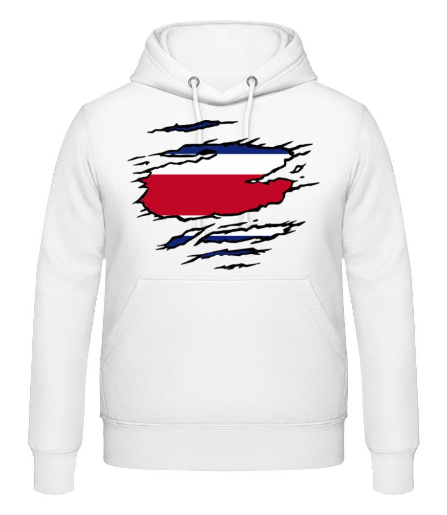 Drapeau mûré Costa Rica · Sweat à capuche Homme