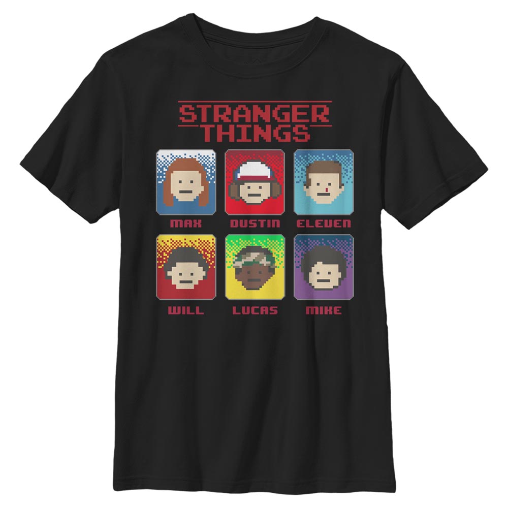 Netflix - Stranger Things - Photo de groupe 8 Bit Stranger - Enfant T-shirt