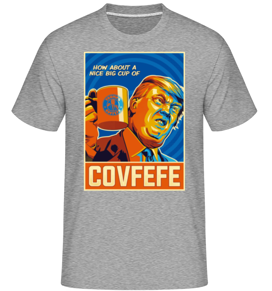 Aperçu: Covfefe -  T-Shirt Shirtinator homme - Gris chiné - Devant