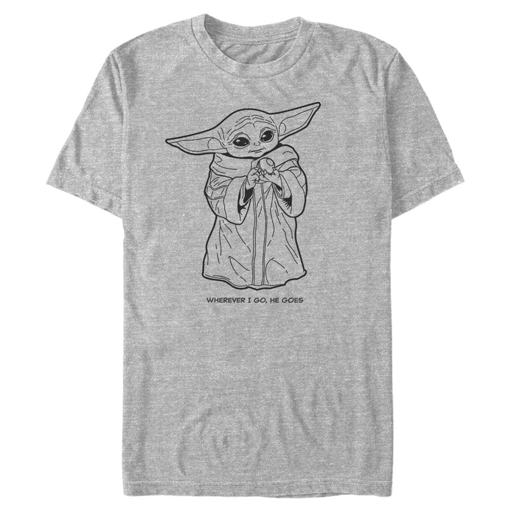 Star Wars - The Mandalorian - The Child Wherever I Go - Männer T-Shirt
