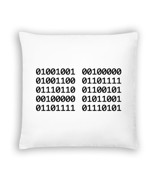 I Love You Code · Coussin