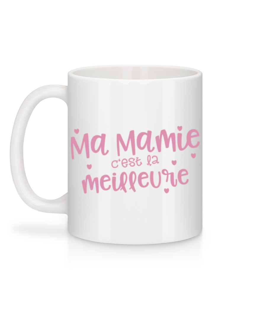 Ma Mamie C'est La Meilleure - Mug en céramique blanc - Blanc - Derrière
