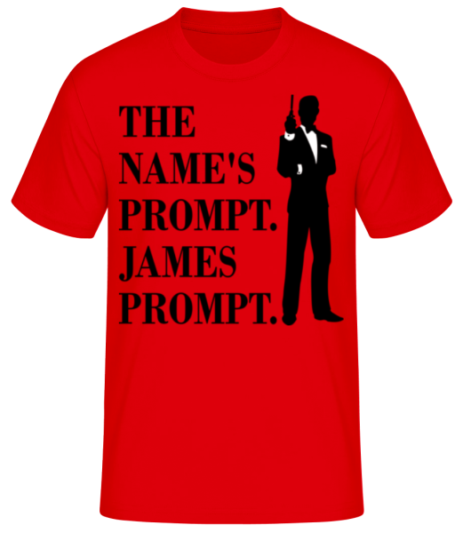 Prompt James Prompt - T-shirt standard Homme - Rouge - Devant