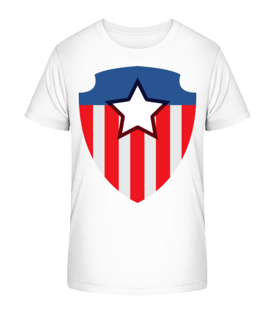 Aperçu: Superhero Emblem - T-shirt bio Enfant Stanley Stella 2.0 - Blanc - Devant