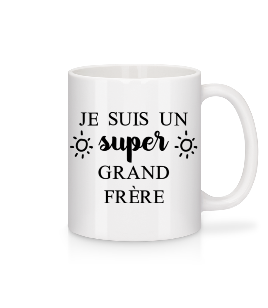 Super Grand Frère · Mug en céramique blanc