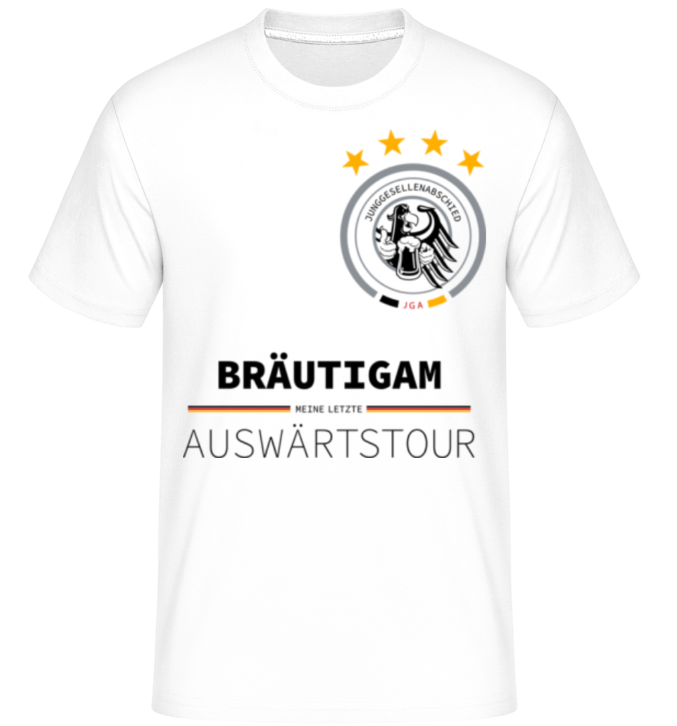 JGA Letzte Auswärtstour Bräutigam · Shirtinator Männer T-Shirt