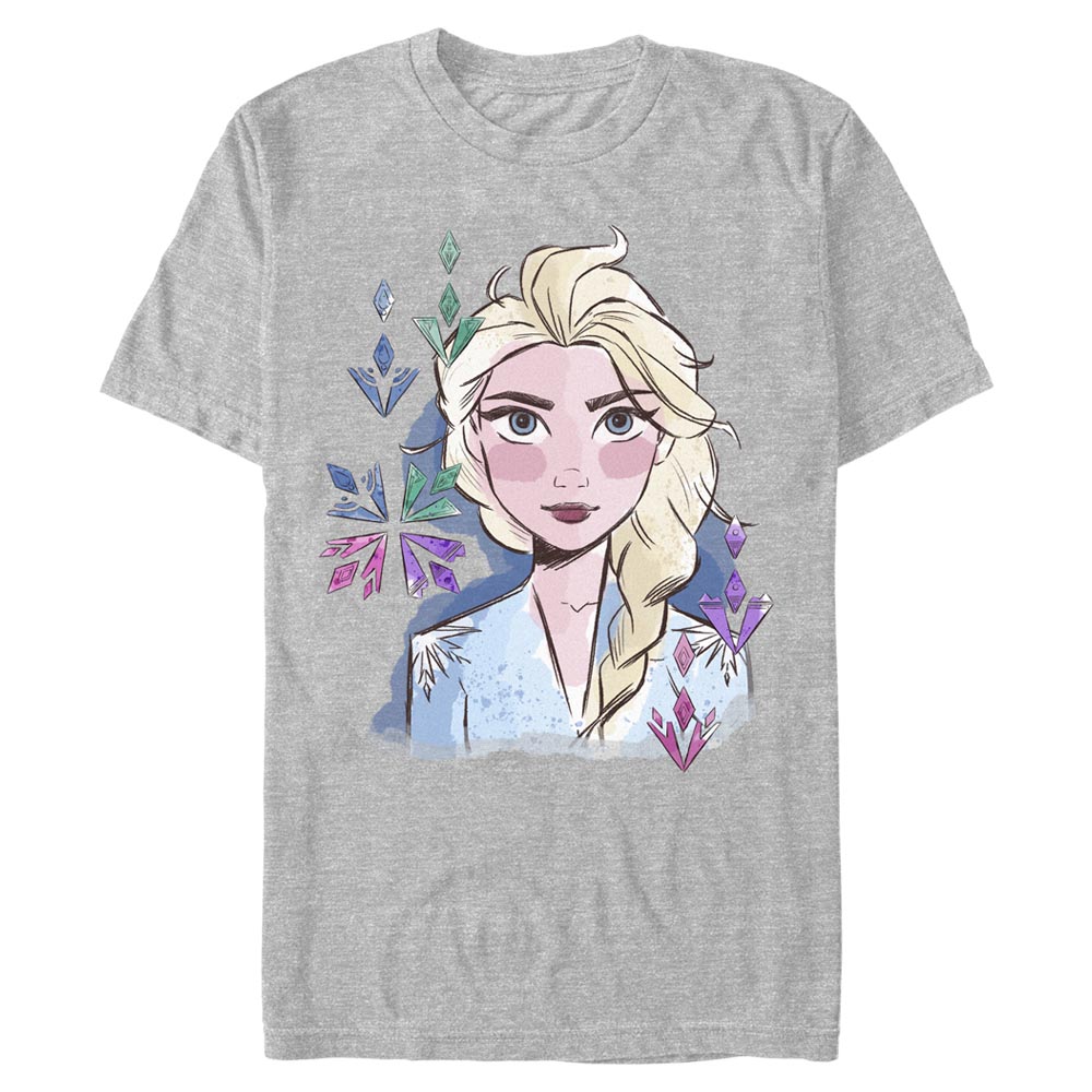 Disney - La Reine des neiges - Elsa Face - Homme T-shirt