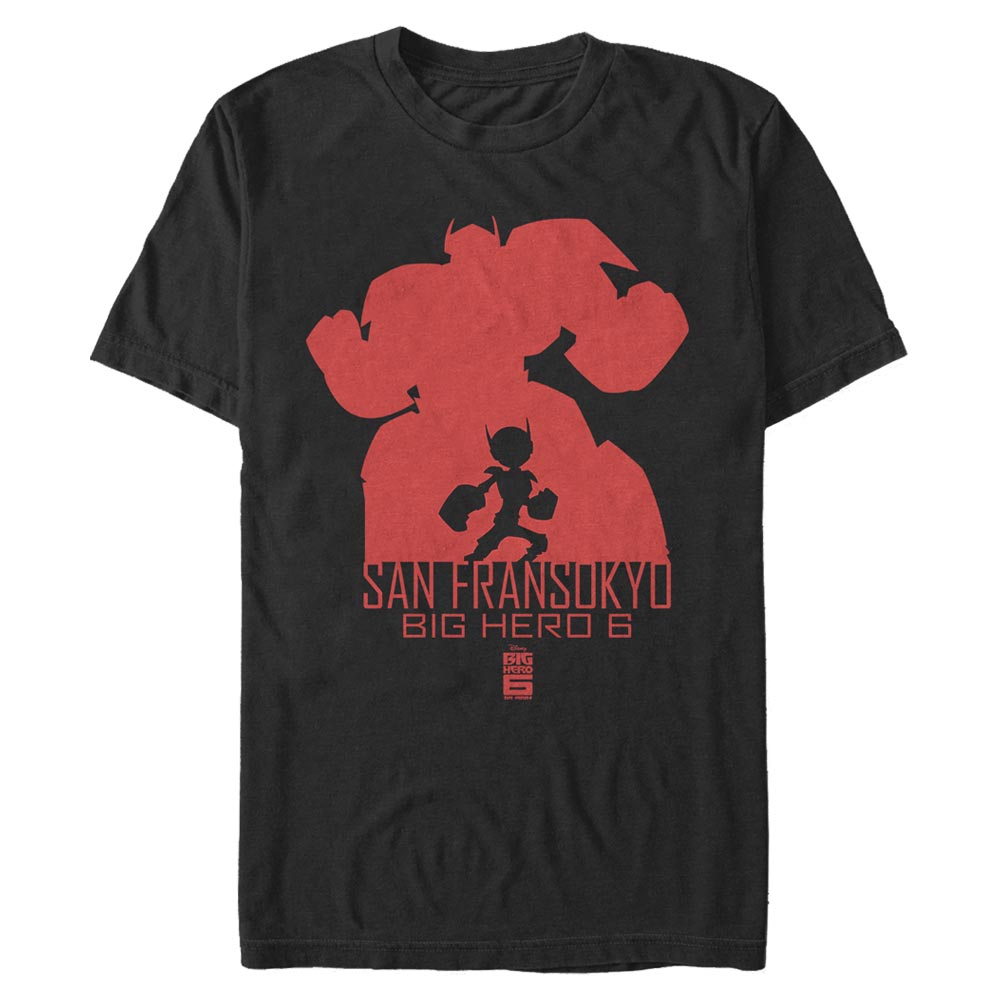 Disney - Les Nouveaux Héros - Hiro & Baymax Silhouette Baymax - Homme T-shirt