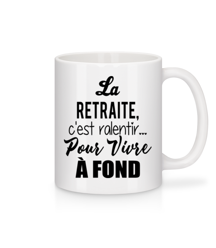 Retraite C'Est Ralentir · Mug en céramique blanc