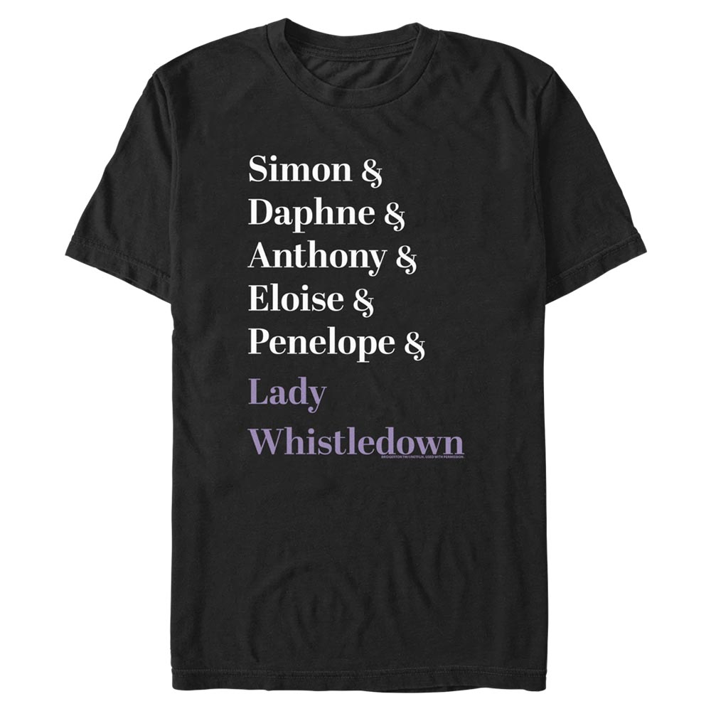 Netflix - La chronique des Bridgerton - Texte Name Stack - Homme T-shirt