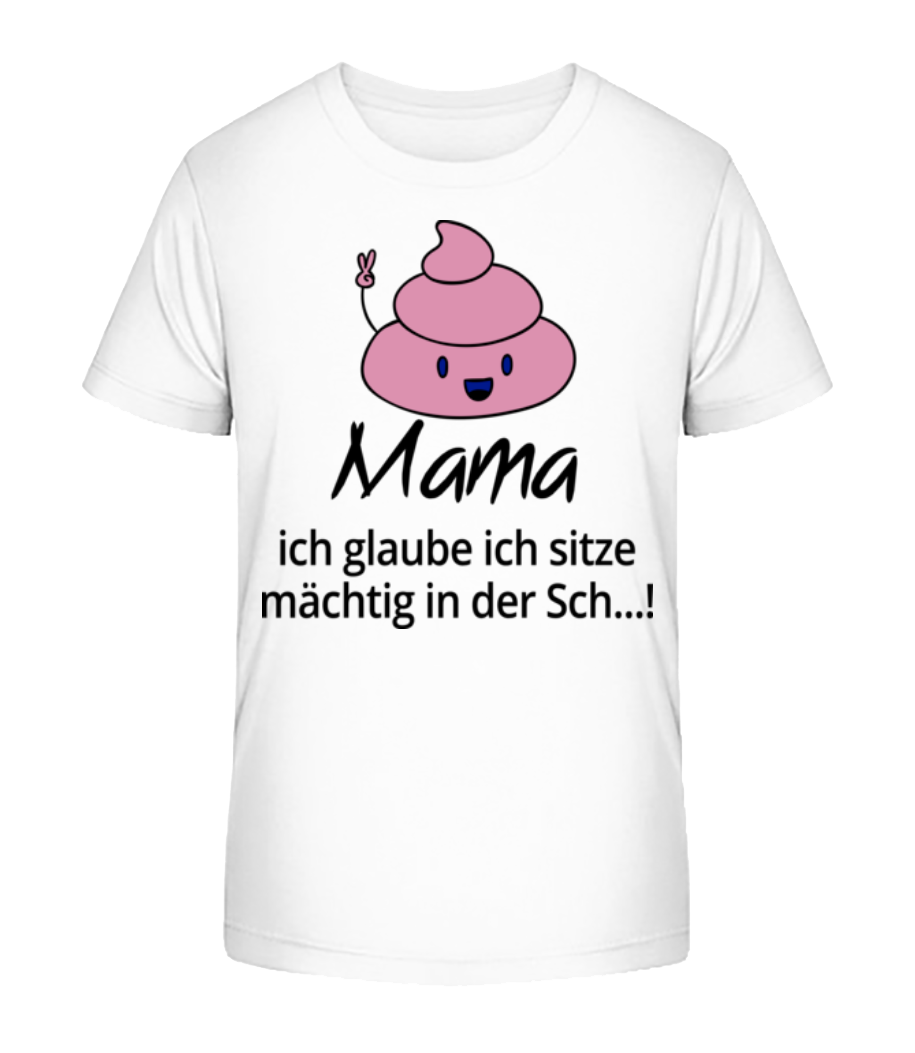 Ich Sitze Mächtig In Der Scheiße · Kinder Bio T-Shirt Stanley Stella 2.0