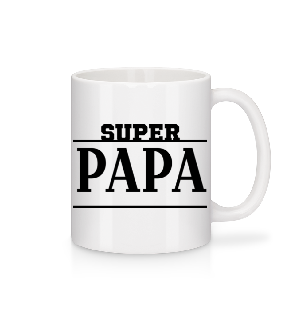 Super Papa · Mug en céramique blanc