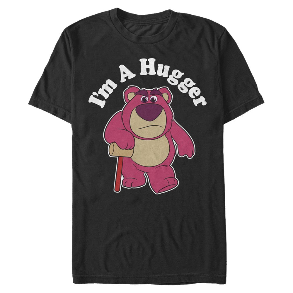 Aperçu: Pixar - Toy Story - Lotso I'm A Hugger - Homme T-shirt - Noir - Devant