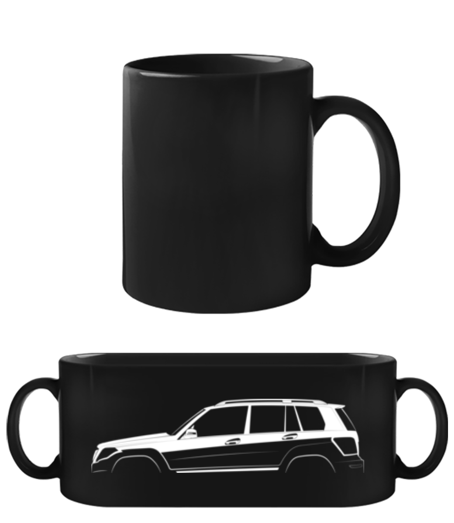 'Mercedes-Benz GLK X204' Silhouette · Tasse Noire