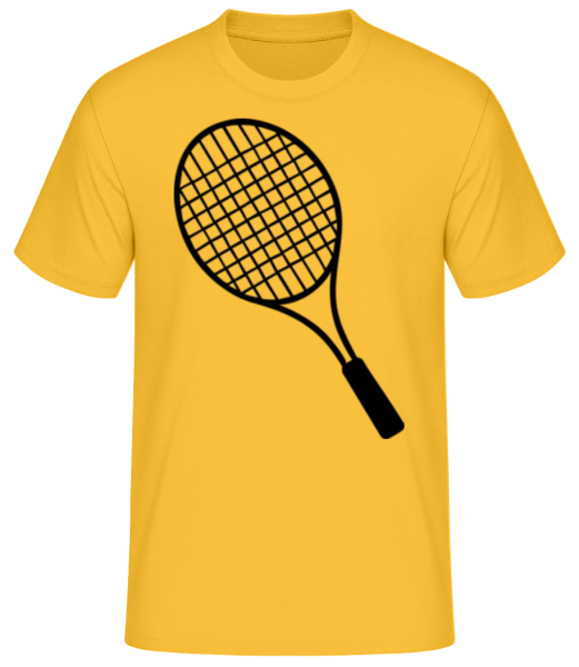 Raquette De Tennis - T-shirt standard Homme - Jaune doré - Devant
