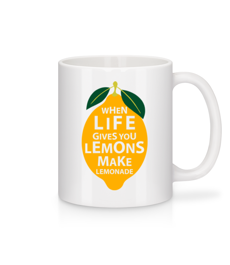 When Life Gives You Lemons · Mug en céramique blanc