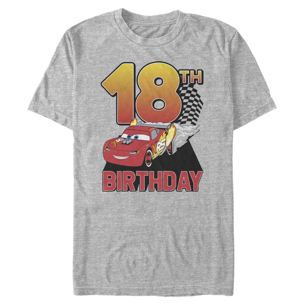 Pixar - Cars - Photo de groupe Lightning Birthday 18 - Birthday - Homme T-shirt