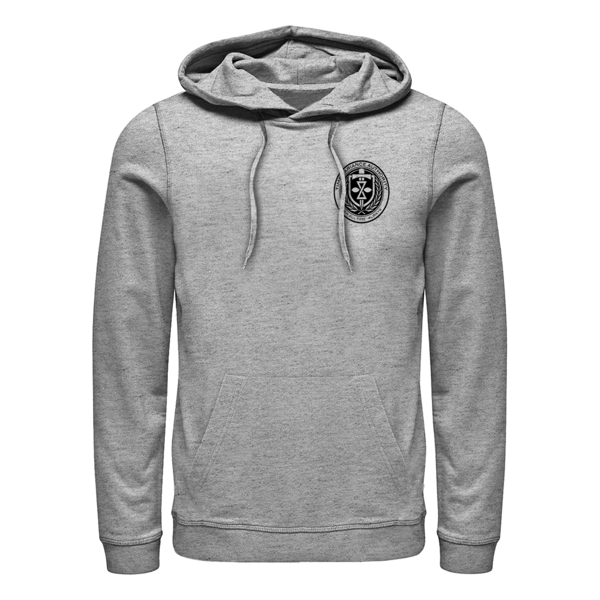 Vorschau: Marvel - Loki - TVA Tva Pocket Crest - Unisex Hoodie - Grau meliert - Vorne