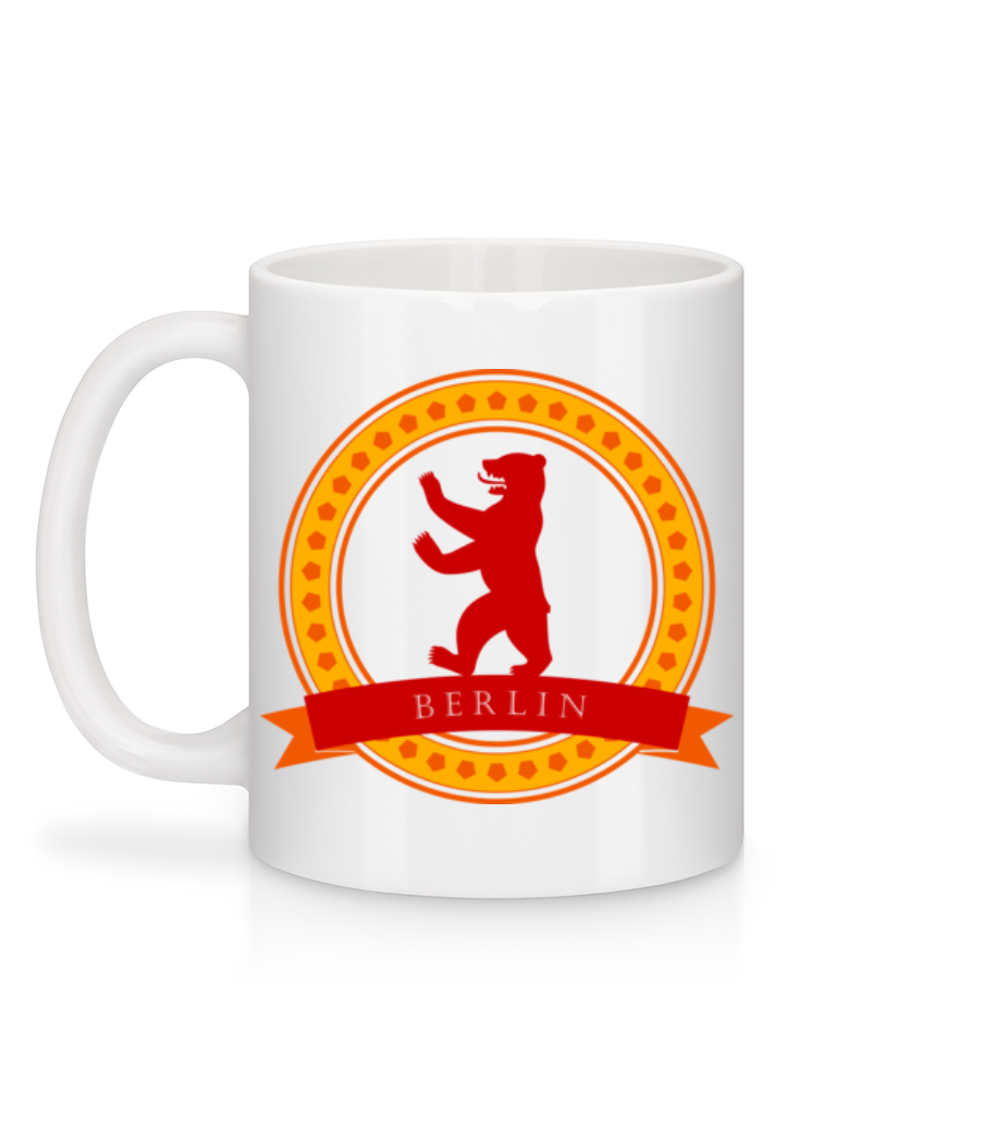 Aperçu: Berlin Bear Icon - Mug en céramique blanc - Blanc - Derrière