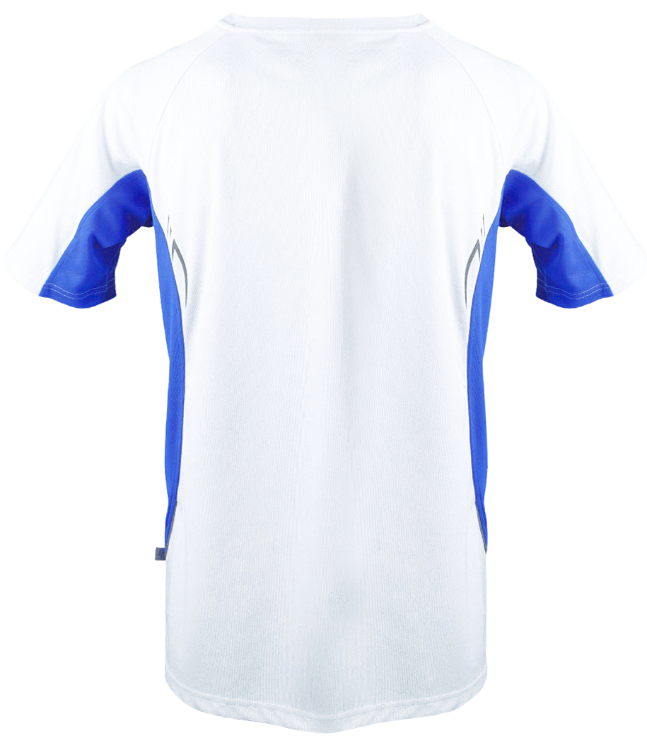 Aperçu: Maillot de sport Homme - Blanc / Bleu royal - Derrière
