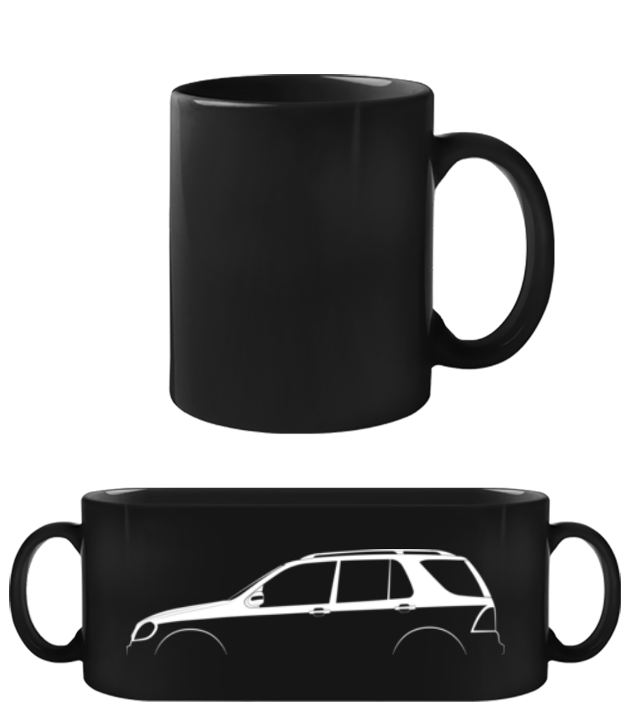 'Mercedes-Benz M W163' Silhouette · Tasse Noire