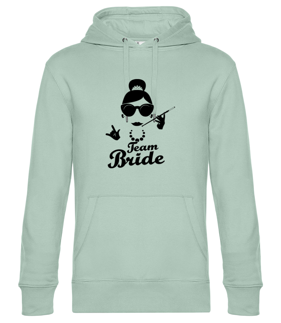 Aperçu: Team Bride - Sweat à capuche premium Unisexe - Menthe verte - Devant