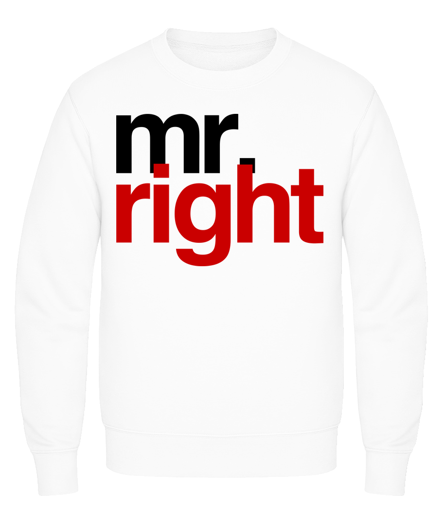Mr. Right Logo · Sweatshirt Homme
