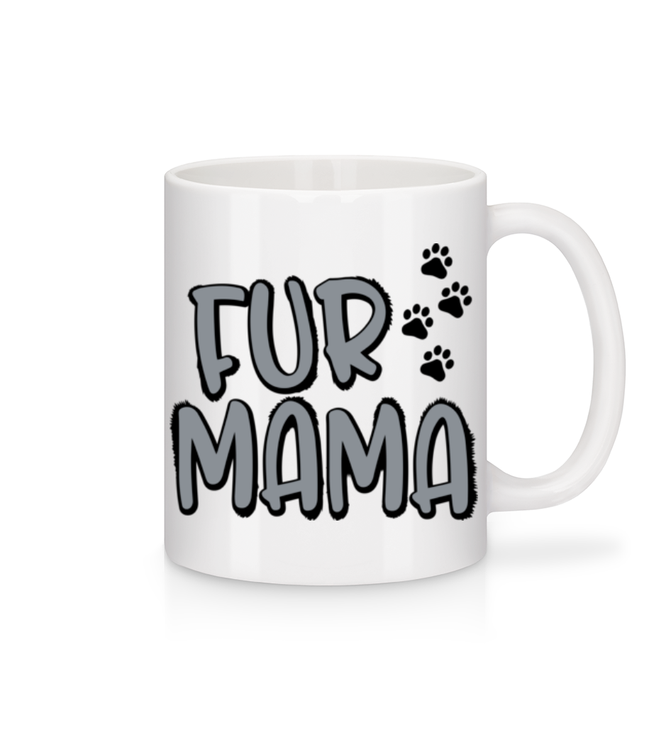 Fur Mama · Mug en céramique blanc