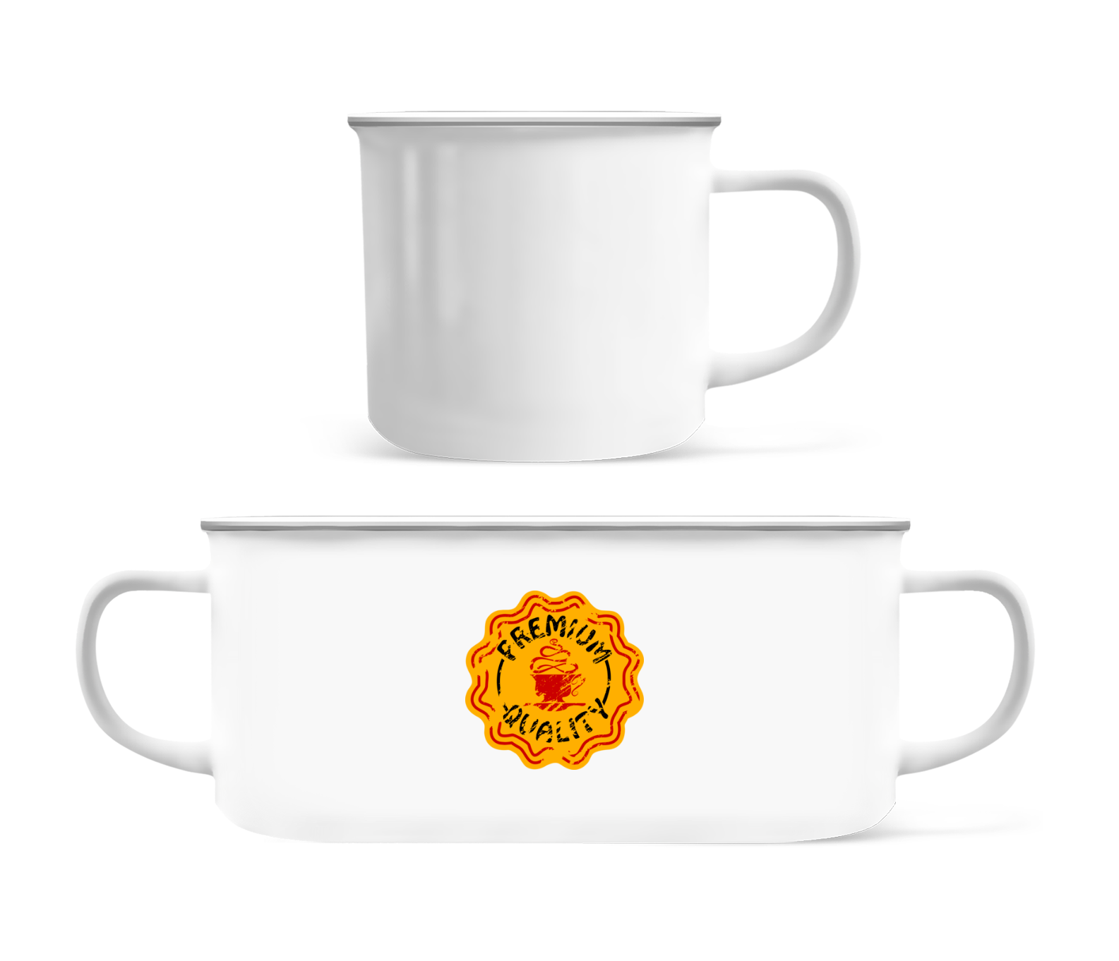 Premium Quality Coffee · Tasse Émaillée