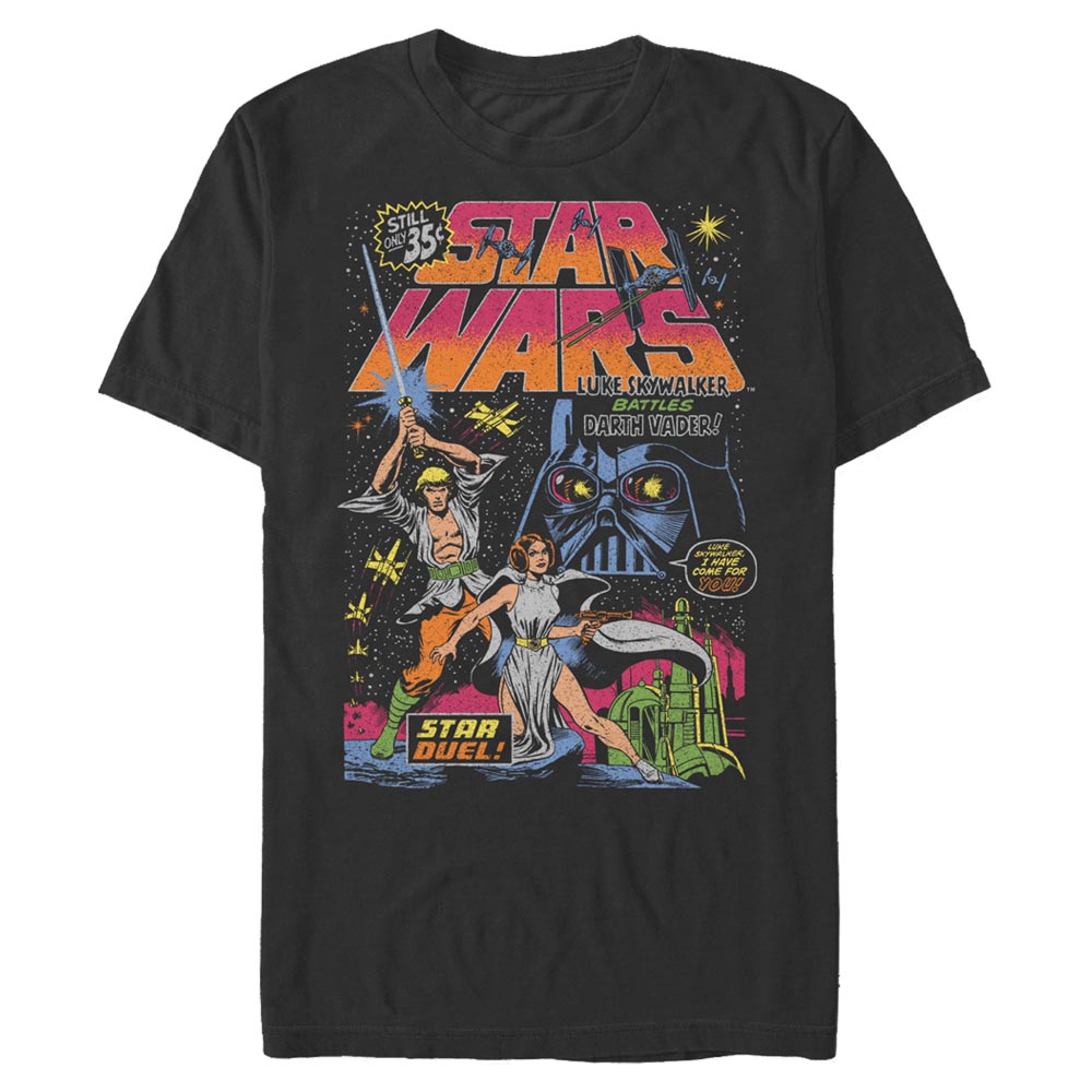 Star Wars - Luke & Leia Star Duel - Homme T-shirt