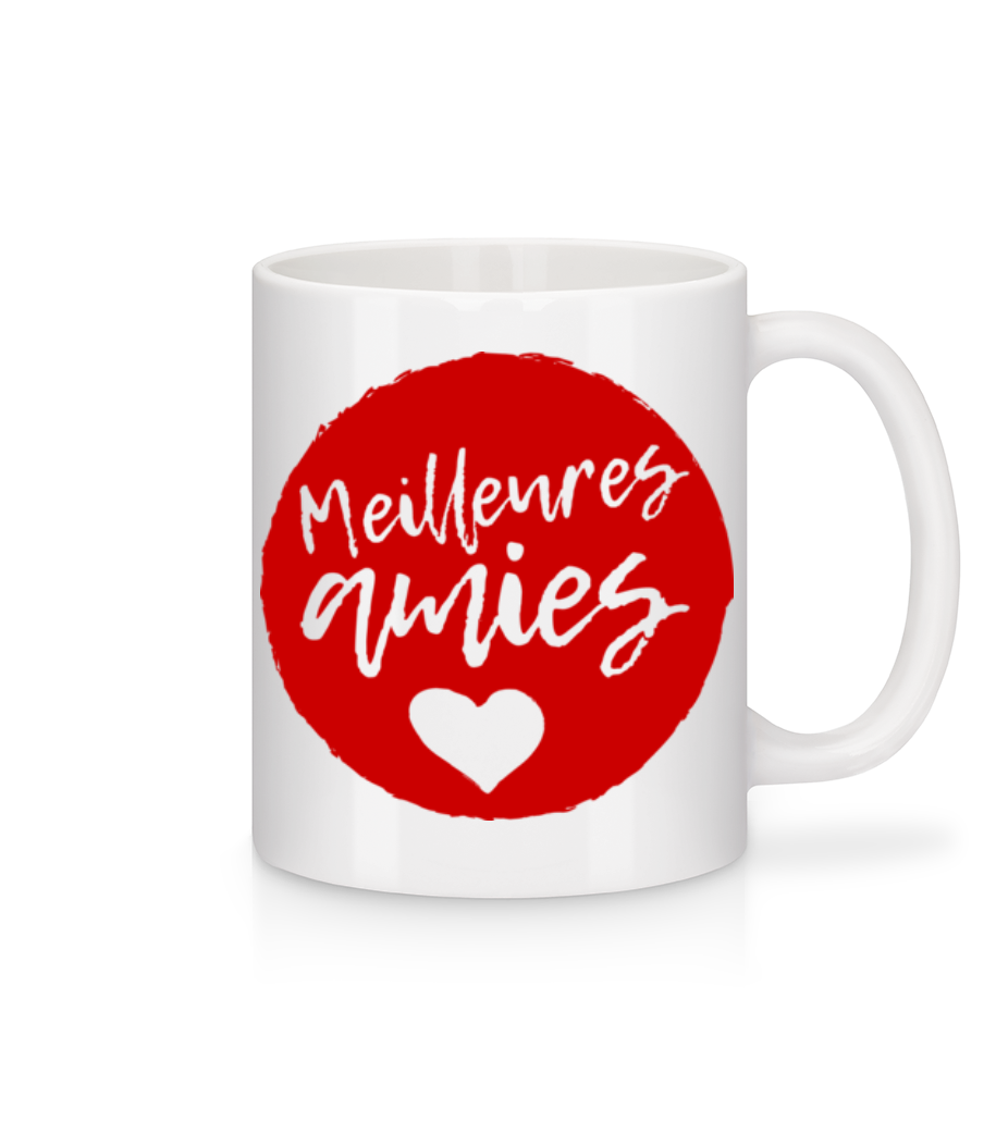Meilleurs Amies · Mug en céramique blanc