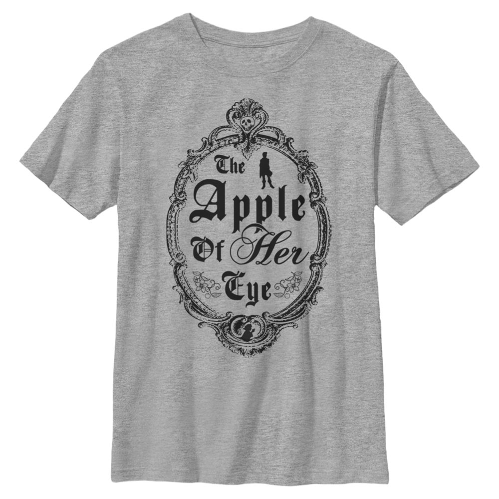Disney Classics - Blanche-Neige et les Sept Nains - Text Apple of Her Eye - Valentine's Day - Enfant T-shirt - Gris chiné - Devant
