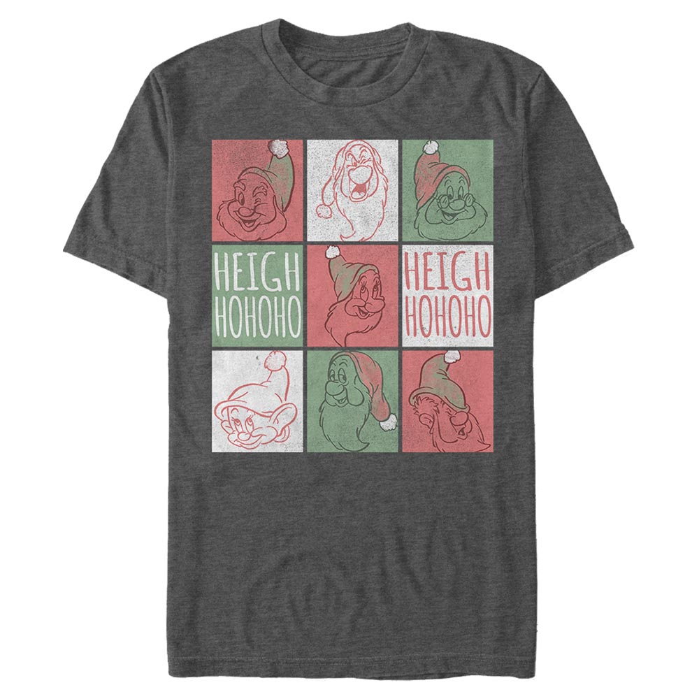 Disney - Blanche-Neige et les Sept Nains - Photo de groupe Santa Squares - Christmas - Homme T-shirt