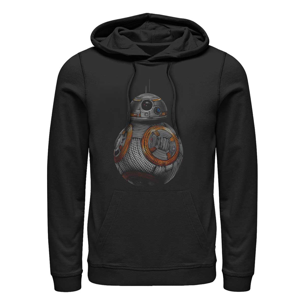 Vorschau: Star Wars - The Force Awakens - BB-8 Spike - Unisex Hoodie - Schwarz - Vorne