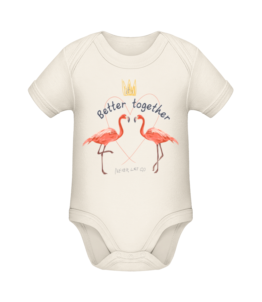 Better Together Flamingos · Body manches courtes bio