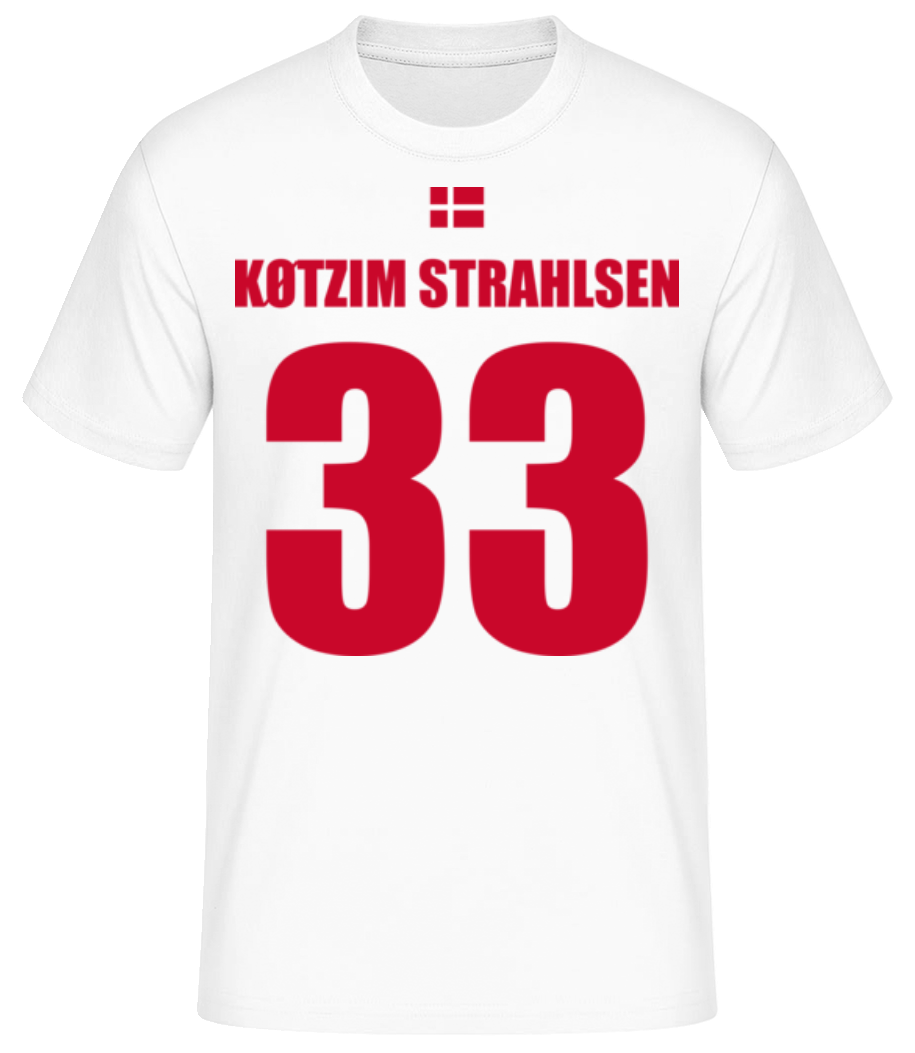Dänemark Fußball Trikot Køtzim Strahlsen · Männer Basic T-Shirt