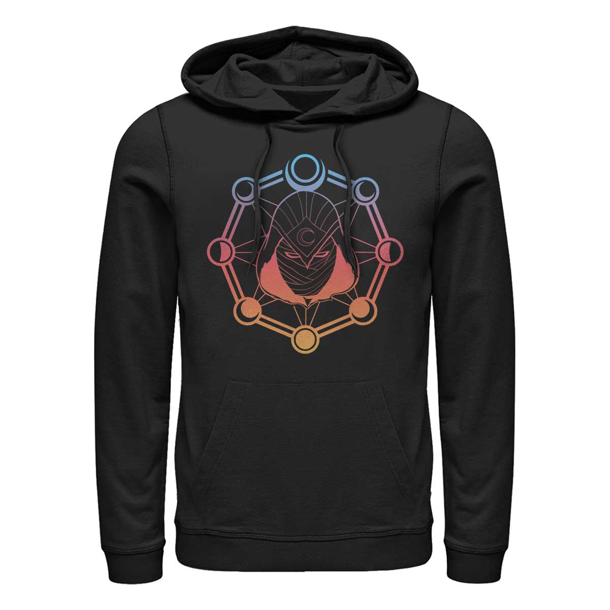 Vorschau: Marvel - Moon Knight - Moon Knight Phases - Unisex Hoodie - Schwarz - Vorne