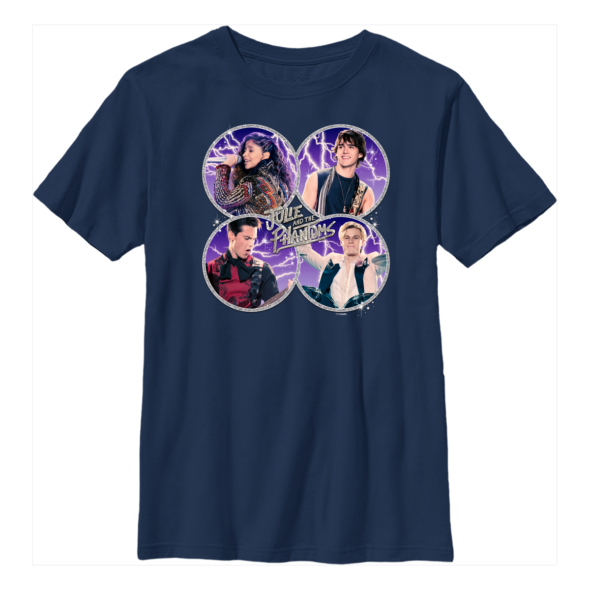 Netflix - Julie And The Phantoms - Photo de groupe Julie Reggie Luke Alex - Enfant T-shirt