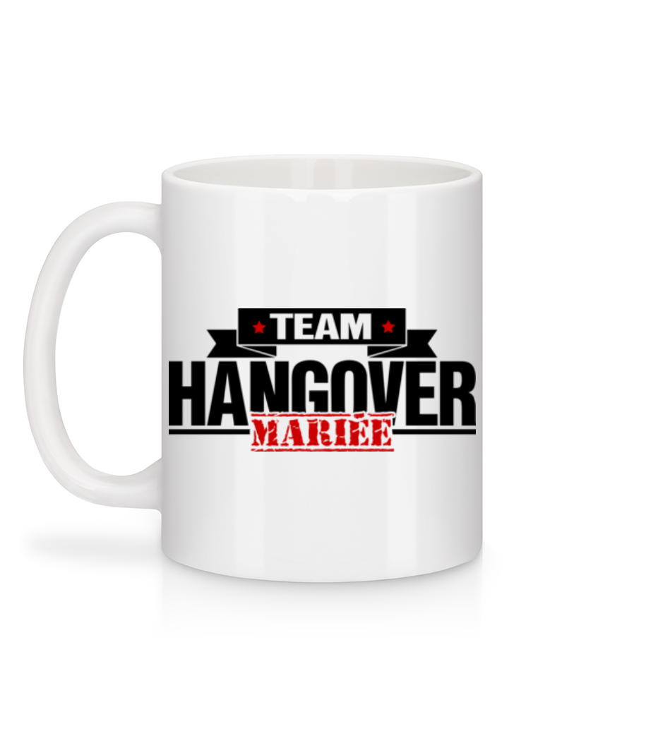Aperçu: Team Hangover Mariée - Mug en céramique blanc - Blanc - Derrière