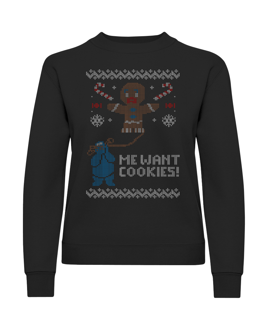 Ugly Cookie Monster · Sweatshirt Femme