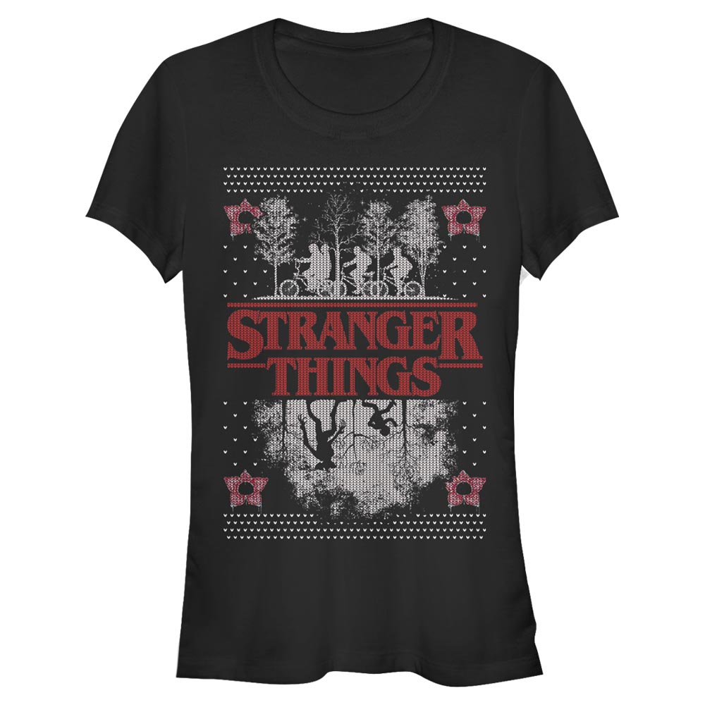 Netflix - Stranger Things - Gruppe UpsideDown Ugly Sweater - Weihnachten - Frauen T-Shirt